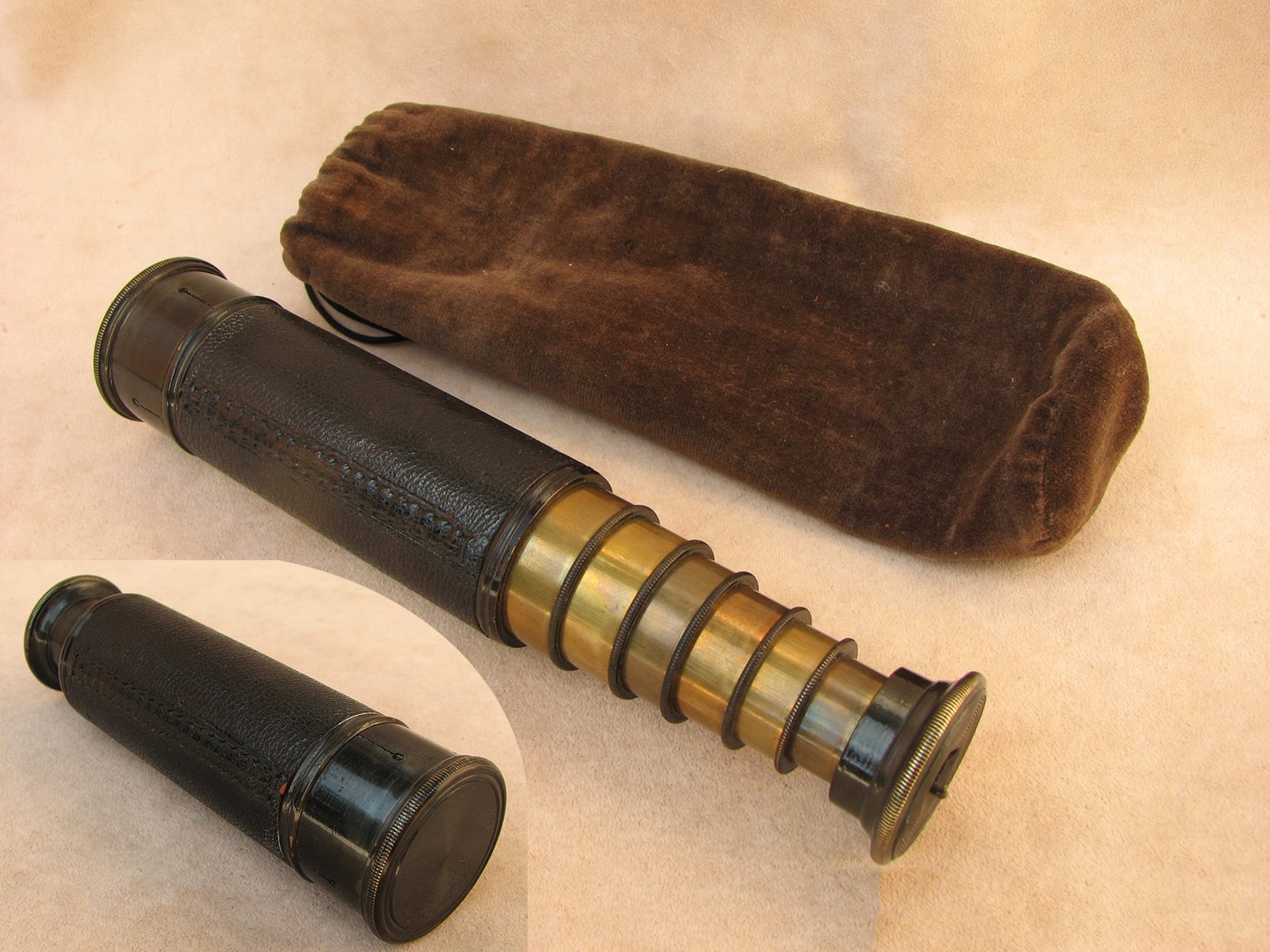 J.H. Steward 6 draw pocket telescope 'The Naturalist' circa 1920